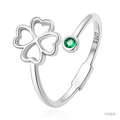 Anillo de la Suerte Trébol en Plata 925