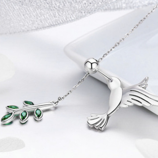 Collar Colibrí Plata 925