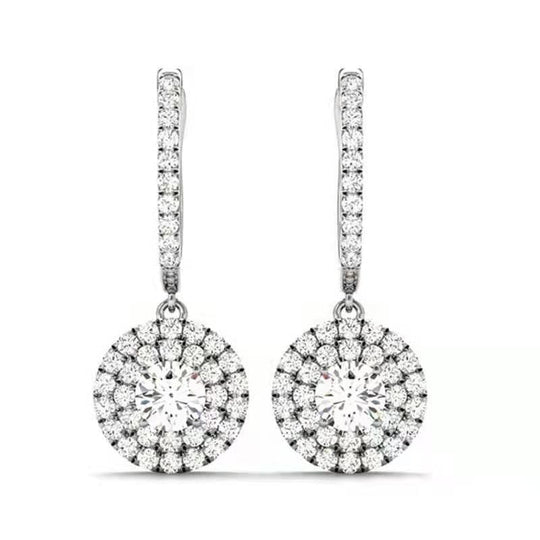 Pendientes Eternity Cravejados con Circonita