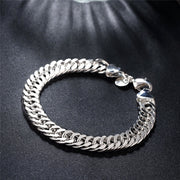 Pulsera Cubana Masculina en Plata 925 Esterlina