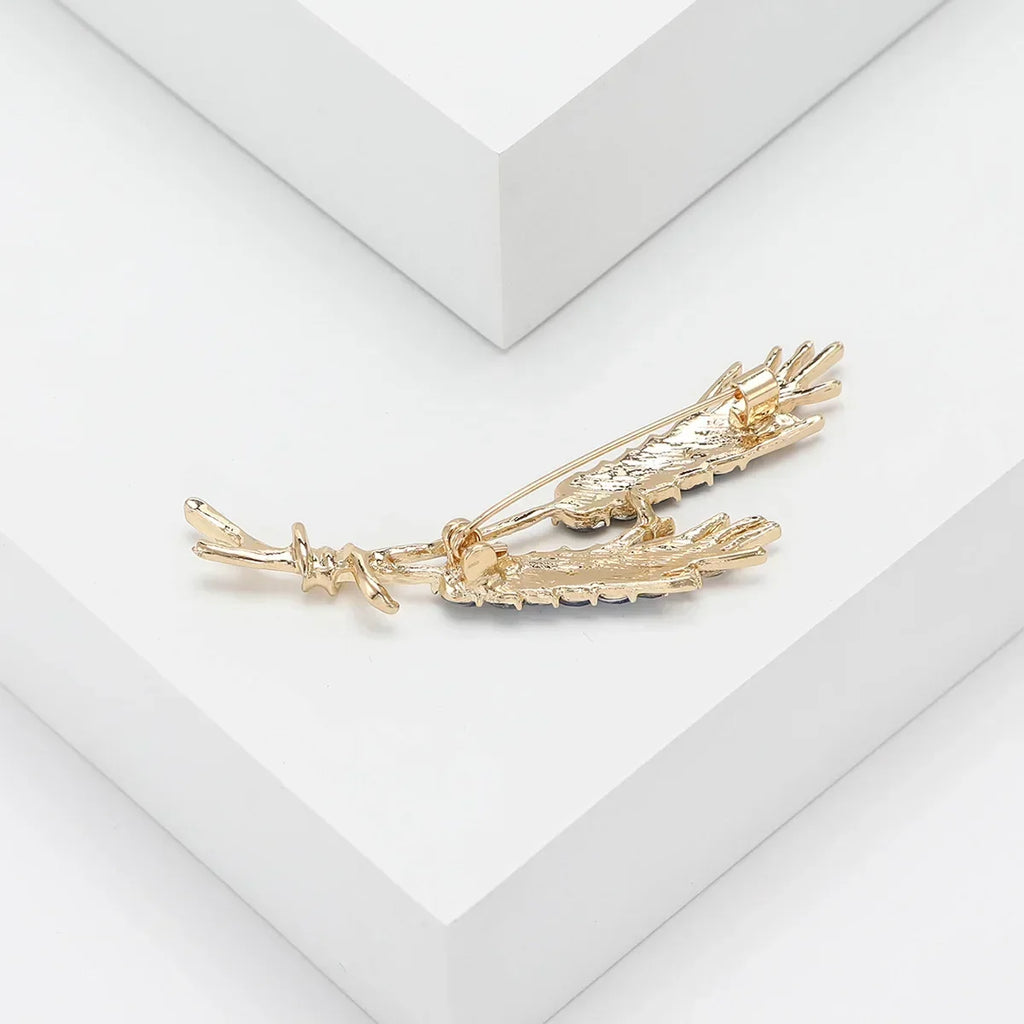 Broche Trigo con Cristales de Circonitas