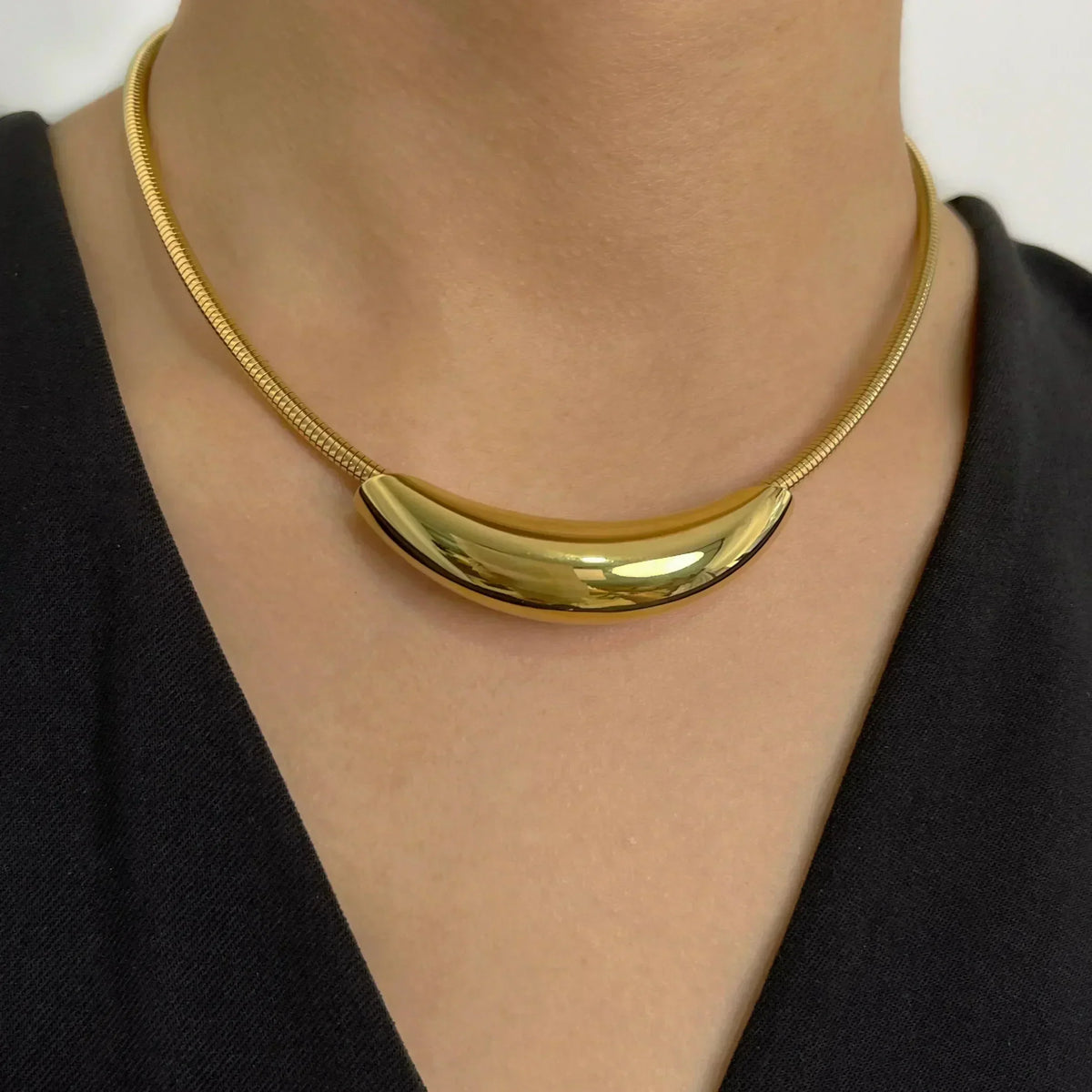 Collar Luxe Femenino Chapado en Oro