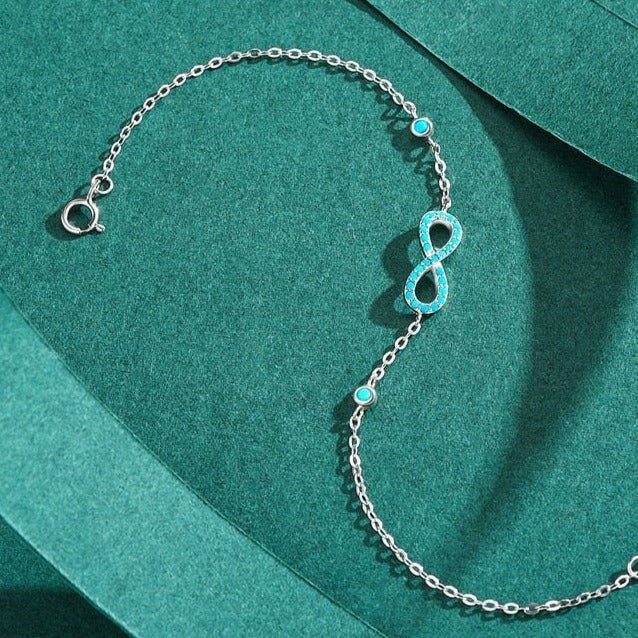Pulsera Plata Infinito con Turquesa de Plata
